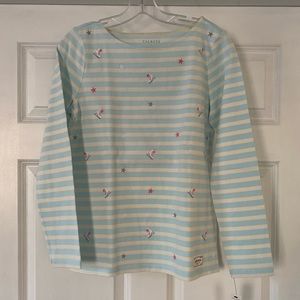 Authentic Talbots Tee - Ice Skate Embroidery